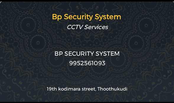 BP Security System CCTV Camera in thoothukudi